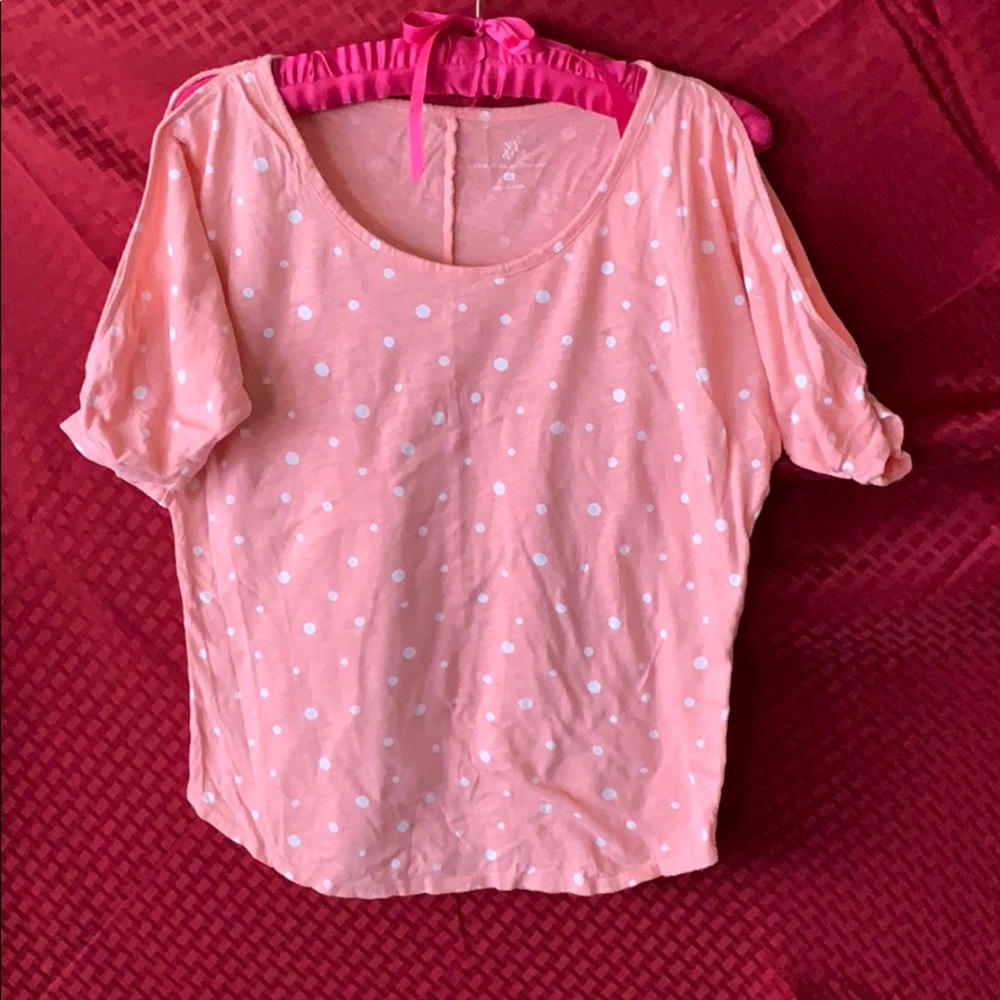 Coral blouse